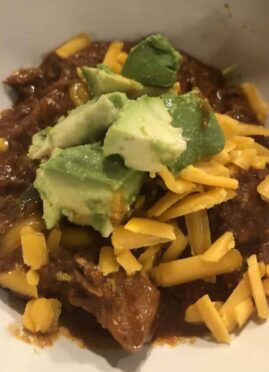 Looking for a delicious meaty chili! Make this Alton Brown's Copycat Crockpot Chili