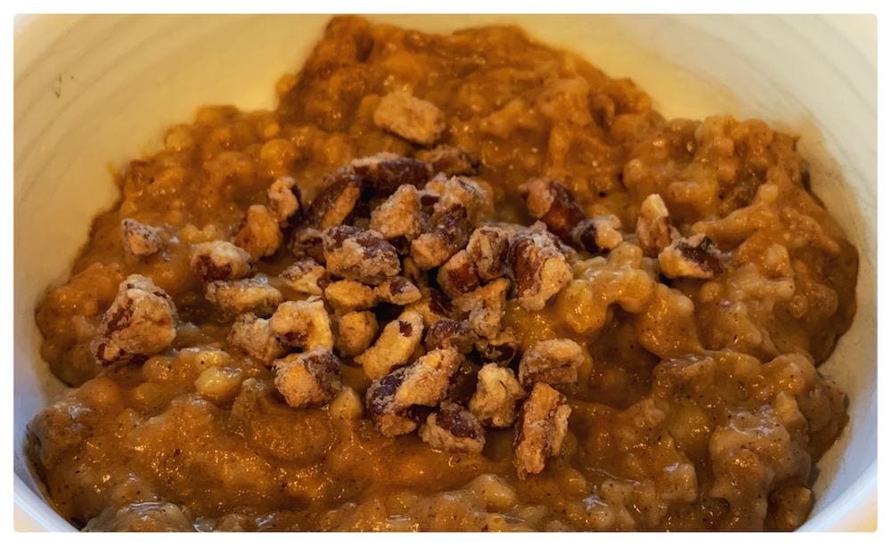 Crockpot Pumpkin Pie Oatmeal