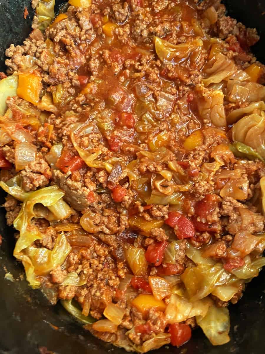 Slow Cooker Unstuffed Cabbage Rolls Gluten FreeCrockpots & FlipFlops