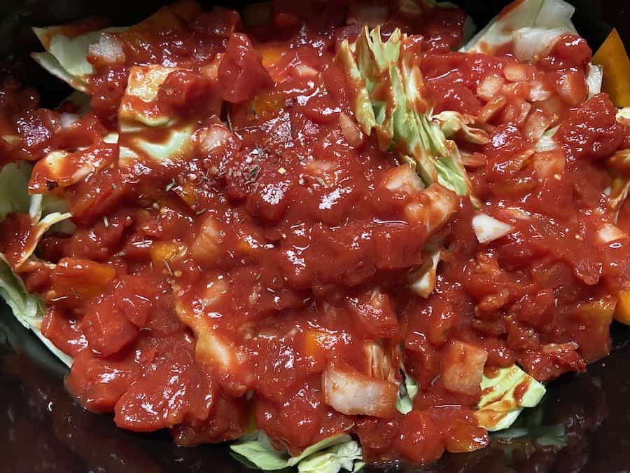 Slow Cooker Unstuffed Cabbage Rolls