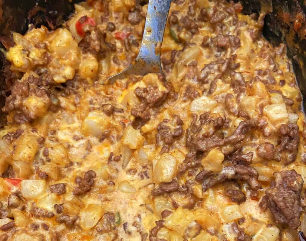 Taco Potato Casserole with Ground Beef