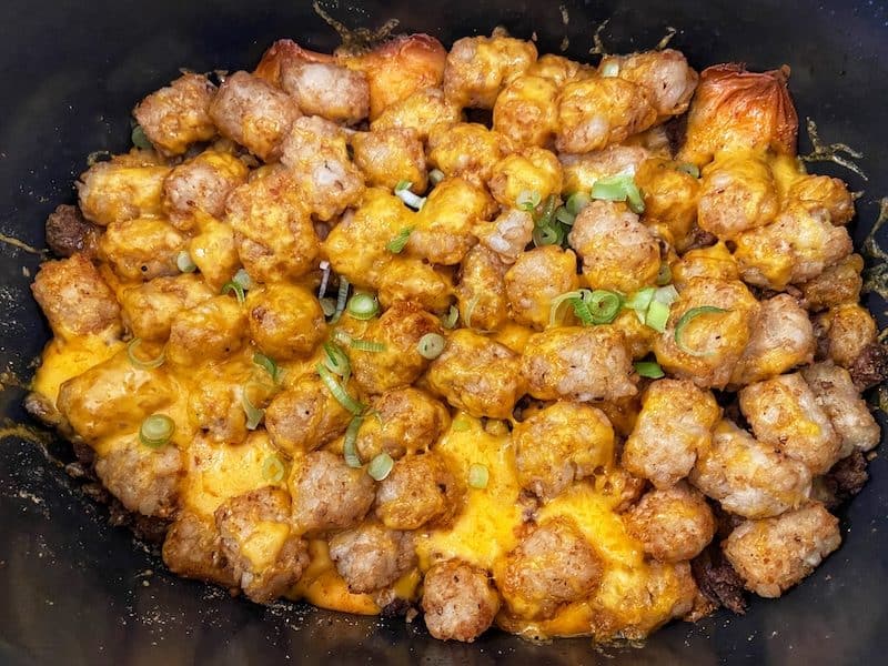 Slow Cooker Mexican Tater Tot Casserole