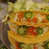 Slow Cooker Cheesy Chicken Tacos