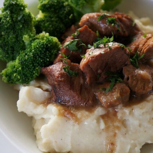 Slow Cooker Beef Tips with Mushrooms