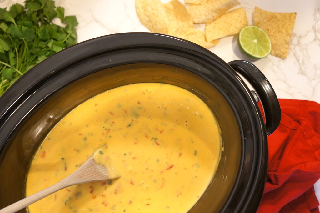 How to Make Crock Pot Cheese Dip - Midwest Foodie