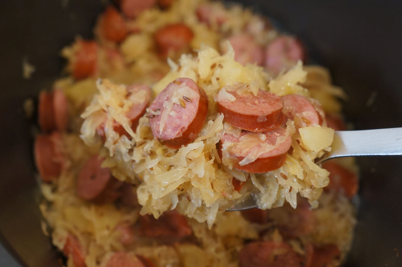 Crockpot Kielbasa and Sauerkraut Crock Pots and Flip Flops