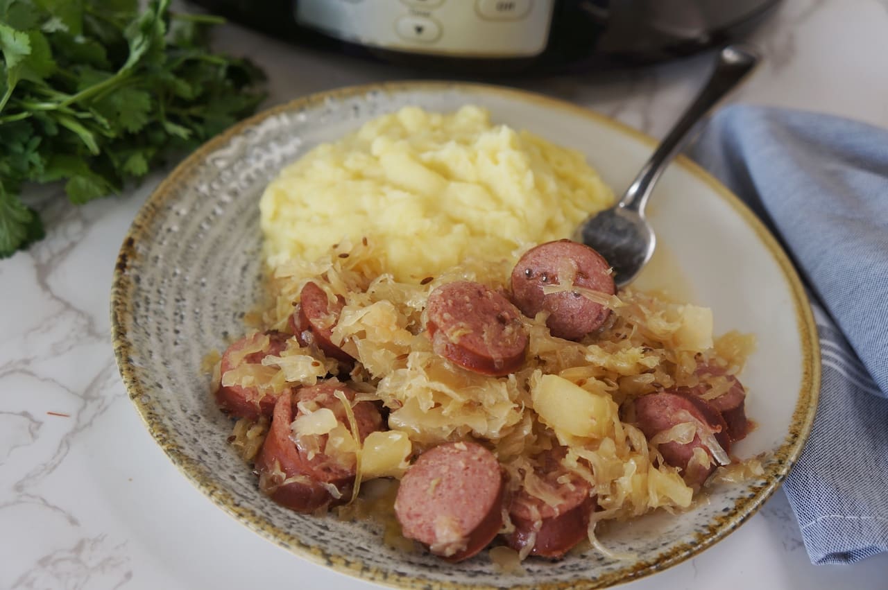 Crockpot Kielbasa and Sauerkraut Crock Pots and Flip Flops