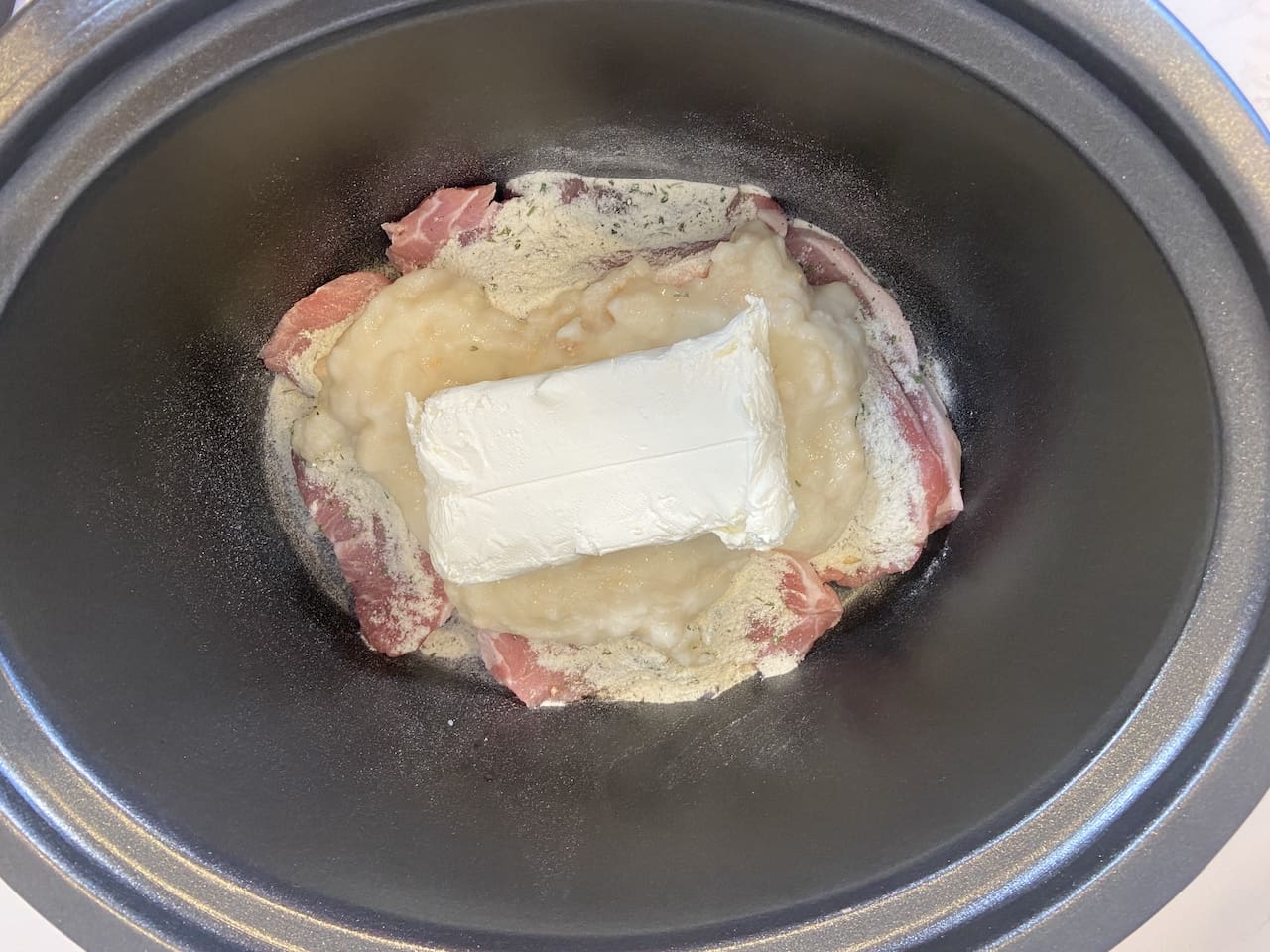 Cream of Chicken Pork Chops with Ranch Crockpot Version