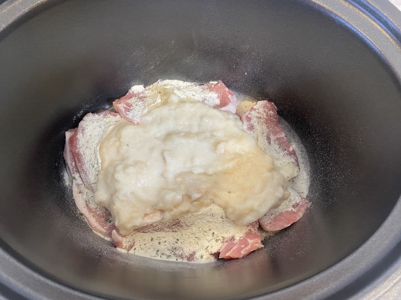 Cream of Chicken Pork Chops with Ranch Crockpot Version