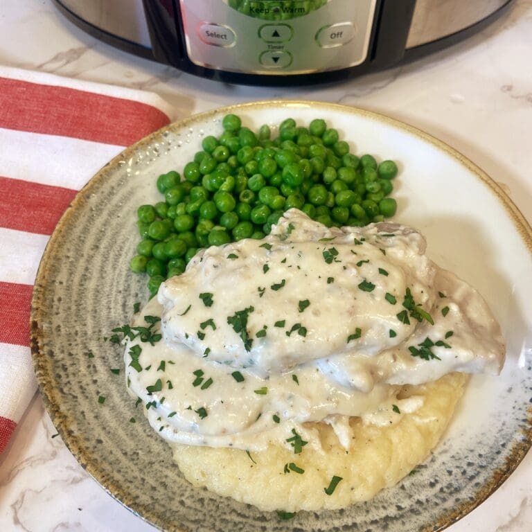 Cream of Chicken Pork Chops with Ranch Crockpot Version