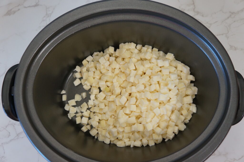 Slow Cooker Potato Soup (with frozen potatoes) - The Country Cook