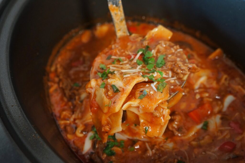 Slow Cooker Lasagna Soup