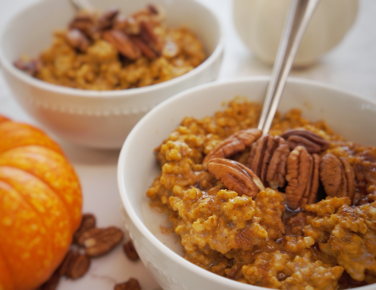 Overnight, Slow Cooker, Pumpkin Pie Steel-Cut Oatmeal