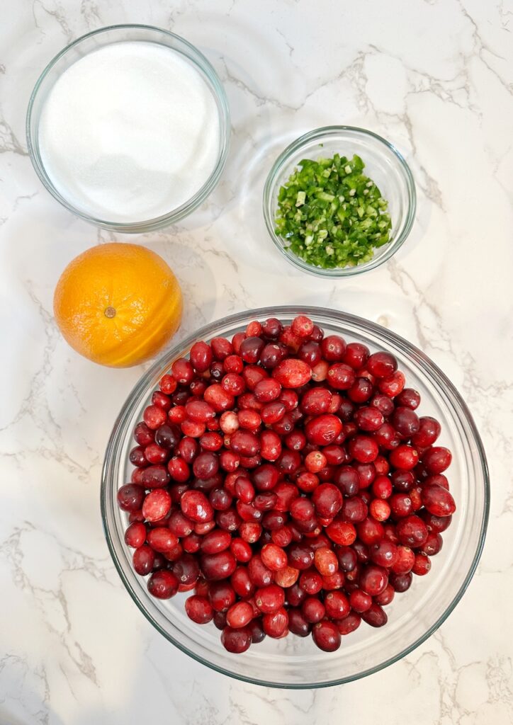 Jalapeno Cranberry Sauce Ingredients