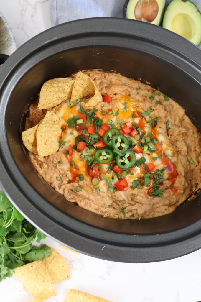 Crock Pot Bean Dip {Prepped in 5 Minutes!}