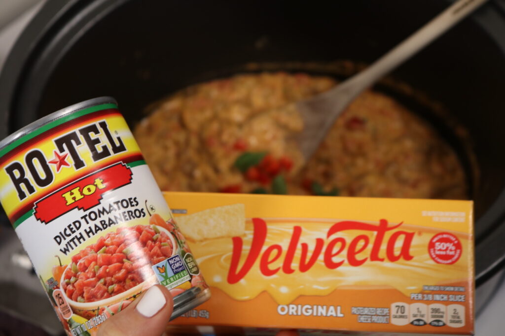 Velveeta and Rotel 