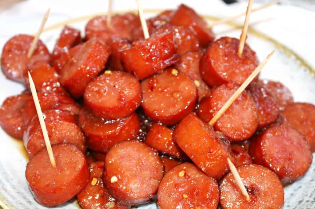 Easy Kielbasa Appetizer Recipe Brown Sugar Kielbasa (Crockpot)