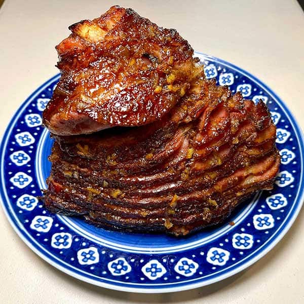 Ham just out of the broiler