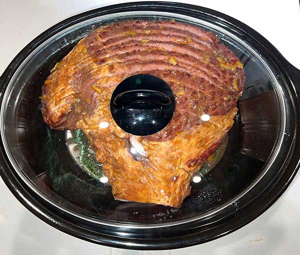 Cook the ham in slow cooker