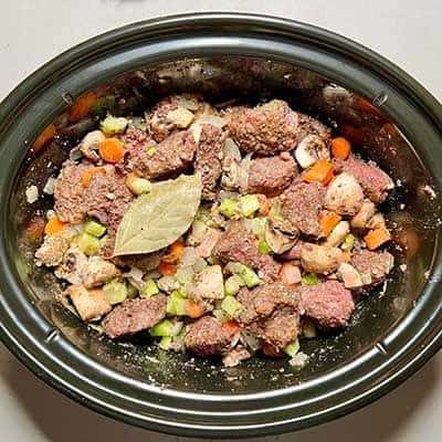 Step 4 - all dry ingredients added and stirred