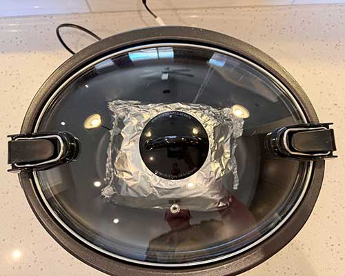 Cook the brisket in the Crock Pot